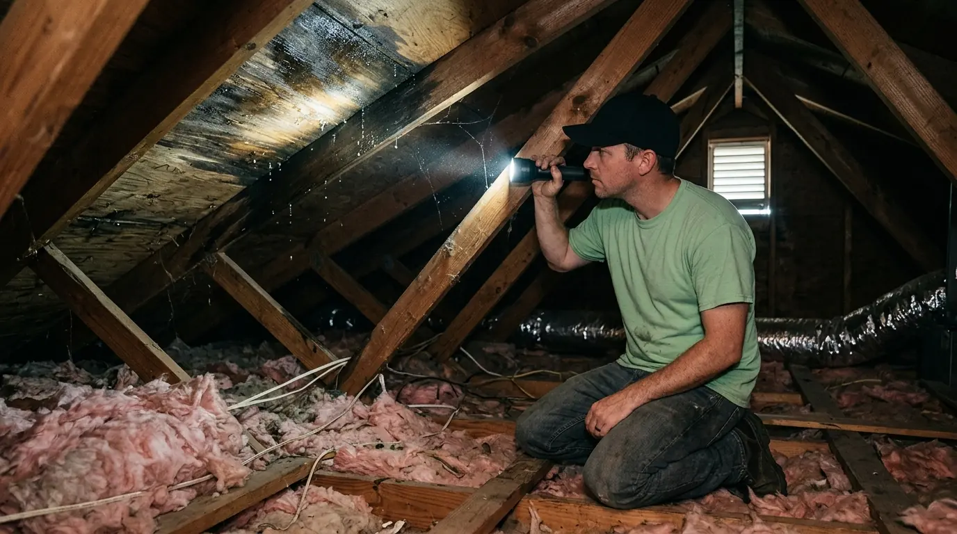 Why Your Ceiling Has a Water Stain but No Missing Shingles